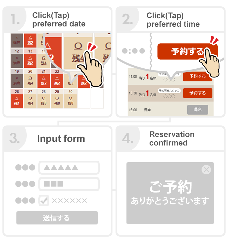 ご予約方法