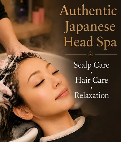 Authentic Japanese Head Spa. Scalp Care, Hair Care, Relaxation
