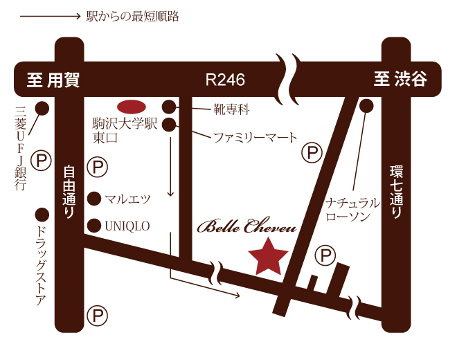 駒沢本店マップ